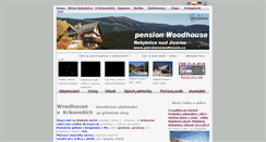 Desktop Screenshot of pensionwoodhouse.cz
