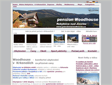 Tablet Screenshot of pensionwoodhouse.cz